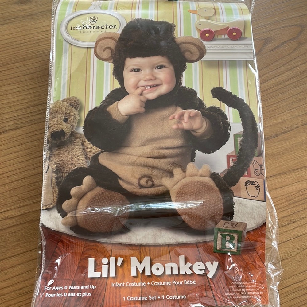 6-12 Month Monkey Costume